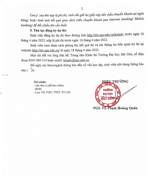 Khoa Khoa học Xã hội và Nghệ thuật – Trường Đại học Sài Gòn