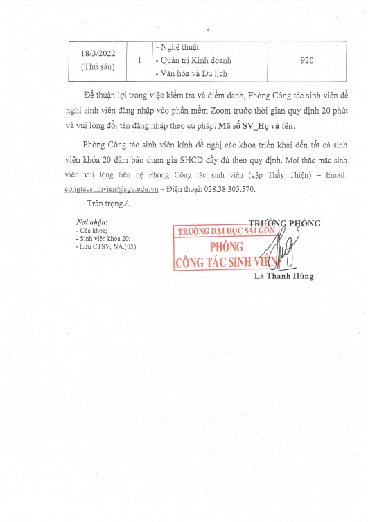 Khoa Khoa học Xã hội và Nghệ thuật – Trường Đại học Sài Gòn