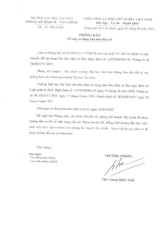 Khoa Khoa học Xã hội và Nghệ thuật – Trường Đại học Sài Gòn